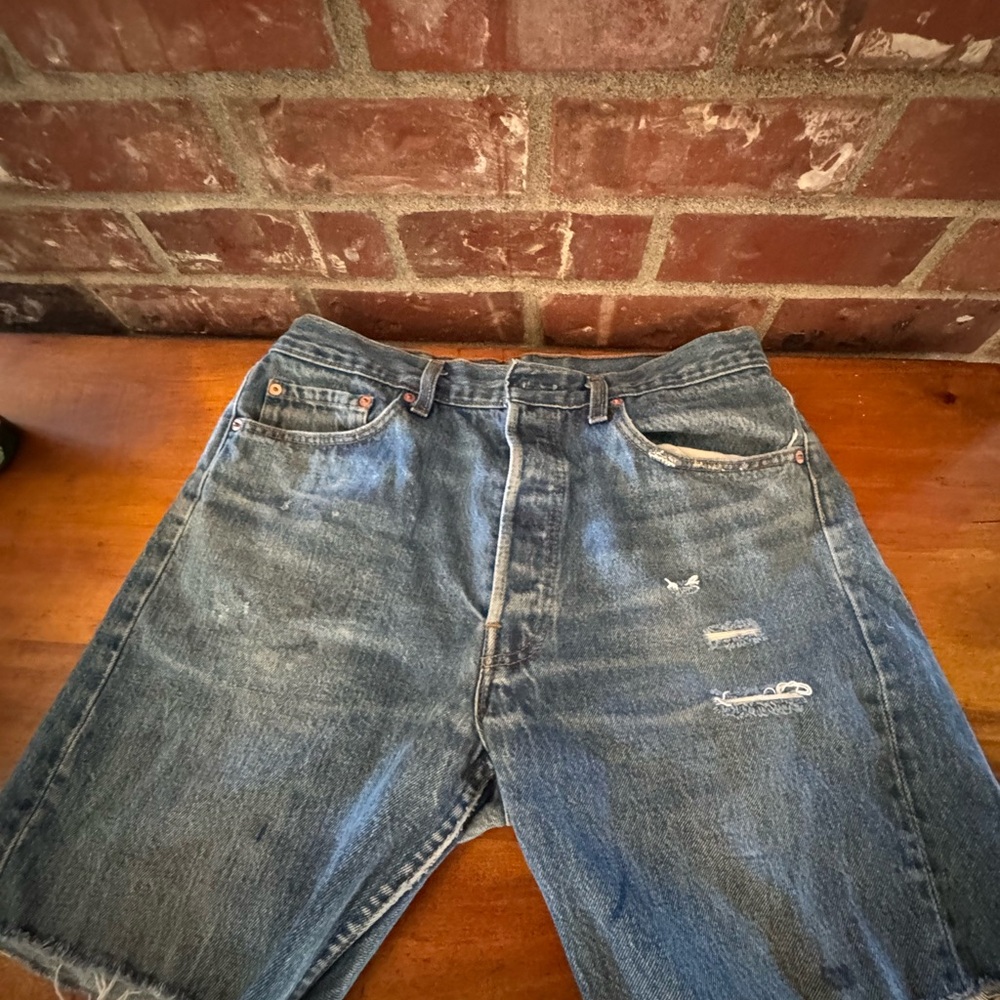 VTG Levi's 501xx Button up Sz 35  Denim Men's Cutoff Shorts